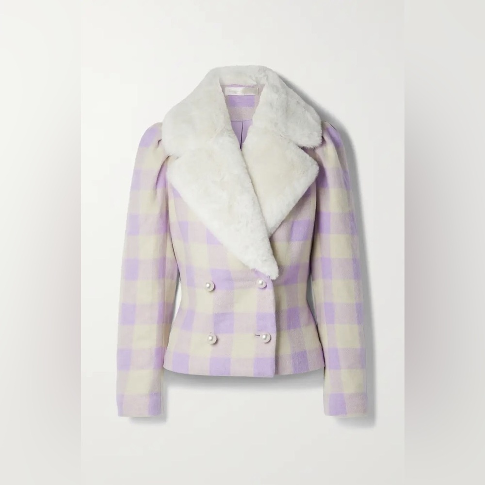 LoveShackFancy Dumont Jacket Lavender Spritz